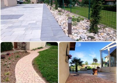 Différents style d’allées en pavés